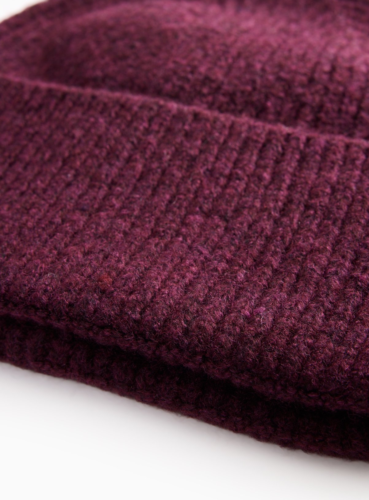 Burgundy Beanie Hat One Size - Image 3 thumbnail